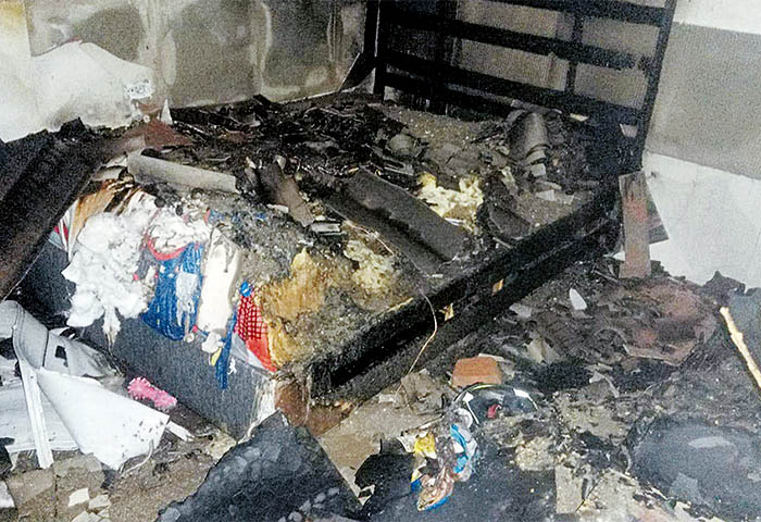 Incendio acabó alcoba de una casa, no hubo heridos