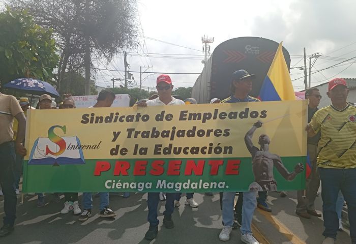 Ciénaga se sumó a las manifestaciones en defensa de las reformas sociales